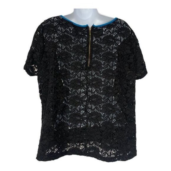 Style & Co. Plus Size Women's Short Sleeved Lace Blouse Size 2X - Picture 2 of 5